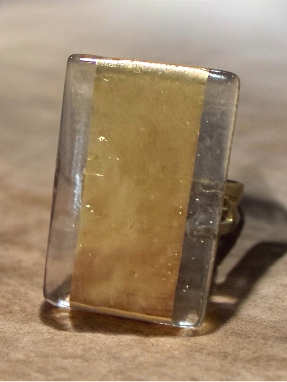 Venetian Gold Glass Ring